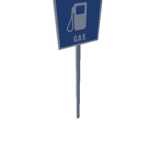 SPW_Urban_Road Sign_Gas Station